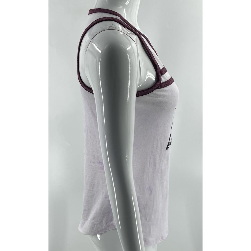 Cold Crush Womens Tank Top XS White Red Burnout Life is Tough So Are You Graphic - Picture 2 of 4